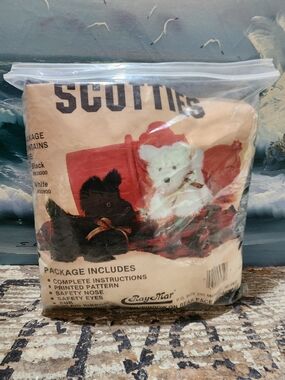 Scottie Plush Pet Toy Sewing Kit - Black and White